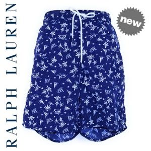 🌟  RALPH LAUREM Hawaiian Beach Shorts Men XL